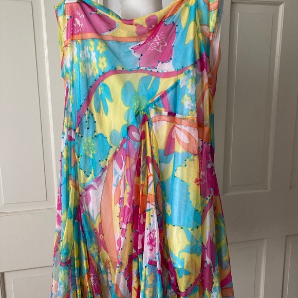 Boston Proper Colorful Skirt with Sequins - Picture 2 of 12